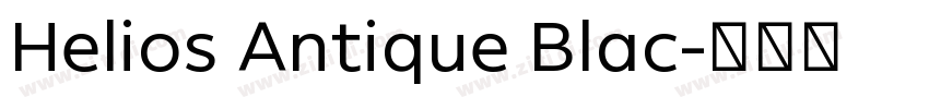 Helios Antique Blac字体转换